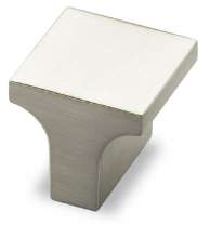 Afbeeldingen van Hettich Knop Emo, L 25 mm, B 25 mm, H 23 mm, roestvrij staal finish geborsteld