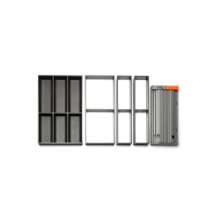 Afbeeldingen van Blum basispakket Orgalux - 1x bestekindeling D50 1x werkbestekindeling D50 - carbonzwart OL.BP5002CS