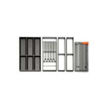 Afbeeldingen van Blum basispakket Orgalux - 1x bestekindeling D50 1x werkbestekindeling D50 - carbonzwart OL.BP5005CS