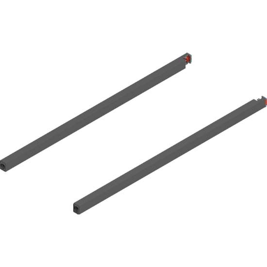 Afbeeldingen van Blum relingset Merivobox - nominale lengte 350mm - oriongrijs ZR4.350RS.ER