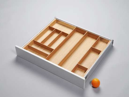 Afbeeldingen van Blum Bestekindeling Tandembox - corpusbreedte 700-950 diepte 650mm - eikenhout OL.EE6580S1BEST