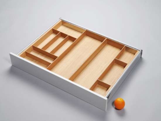 Afbeeldingen van Blum Bestekindeling voor kruidenpotjes Tandembox - corpusbreedte 800-950 diepte 650mm - eikenhout OL.EE6590S2BEST