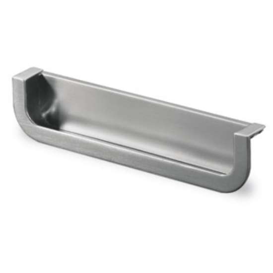 Afbeeldingen van Hettich greep om in te laten Athena, boorafstand 160, L 170 mm, B 19 mm, H 36 mm, roestvrij staal finish geborsteld