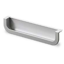 Afbeeldingen van Hettich greep om in te laten Athena, boorafstand 160, L 170 mm, B 19 mm, H 36 mm, Aluminiumkleurig
