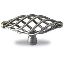 Afbeeldingen van Hettich Knop Valentia, L 79 mm, H 41 mm, tinkleurig