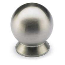 Afbeeldingen van Hettich Knop Serbinum, H 28 mm, ø 25 mm, roestvrij staal geborsteld