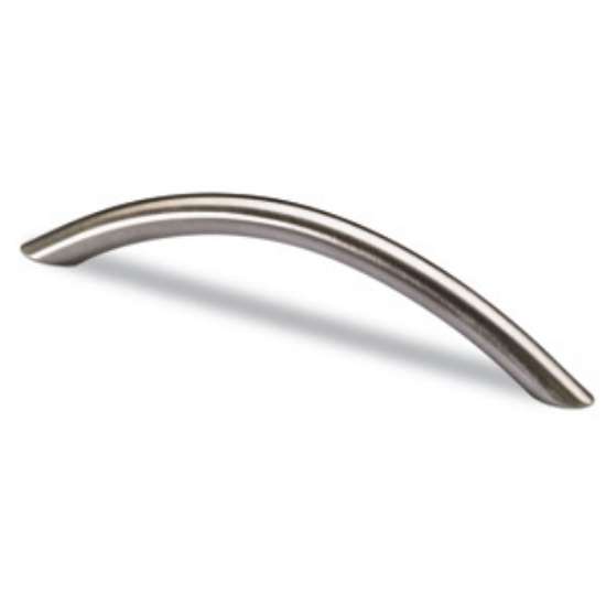 Afbeeldingen van Hettich Greep Nicia, boorafstand 128, L 148 mm, H 30 mm, ø 10 mm, roestvrij staal finish geborsteld