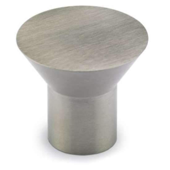 Afbeeldingen van Hettich Knop Danum, H 18 mm, ø 20 mm, roestvrij staal geborsteld