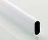 Afbeeldingen van Hettich Ovale kastbuis met witte poedercoating, 3000 mm