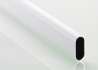 Afbeeldingen van Hettich Ovale kastbuis met witte poedercoating, 3000 mm