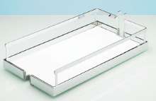 Afbeeldingen van Hettich Arena STYLE antislip-inhangplateaus, 350 x 462 x 93 mm, verchroomd