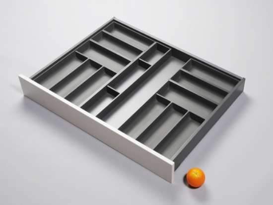 Afbeeldingen van Blum Bestekindeling Legrabox - corpusbreedte 900 en groter diepte 650mm - oriongrijs OL.BA6590O1IND