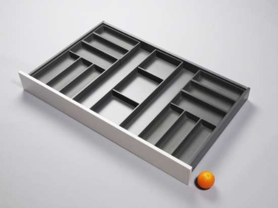 Afbeeldingen van Blum Bestekindeling Legrabox - corpusbreedte 1100mm en groter diepte 650mm - zijdewit OL.BA6511W1IND
