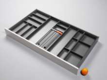 Afbeeldingen van Blum Bestekindeling met foliehouder Legrabox - corpusbreedte 1200 en groter diepte 650mm - carbonzwart OL.BA6512S5IND