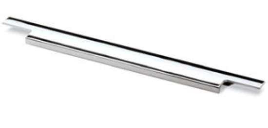 Afbeeldingen van Hettich Greeplijst Lamezia, L 895 mm, B 39 mm, glans verchroomd