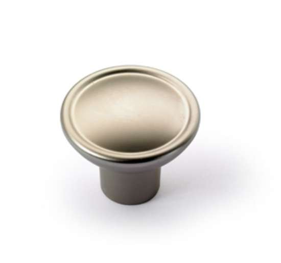 Afbeeldingen van Hettich Knop Galleno, H 27 mm, ø 35 mm, Mat vernikkeld