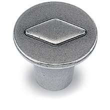 Afbeeldingen van Hettich Knop Barcino, H 25 mm, ø 30 mm, tinkleurig