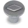 Afbeeldingen van Hettich Knop Barcino, H 25 mm, ø 30 mm, tinkleurig