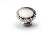 Afbeeldingen van Hettich Knop Salemi, H 23 mm, ø 30 mm, roestvrij staal finish geborsteld