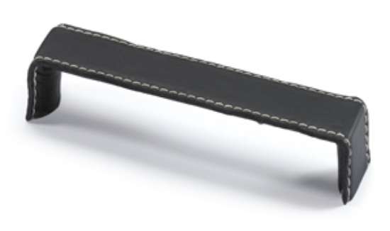 Afbeeldingen van Hettich Greep Dublina, boorafstand 160, L 168 mm, B 34 mm, H 30 mm, zwart leer