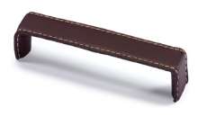 Afbeeldingen van Hettich Greep Dublina, boorafstand 160, L 168 mm, B 34 mm, H 30 mm, donkerbruin leer