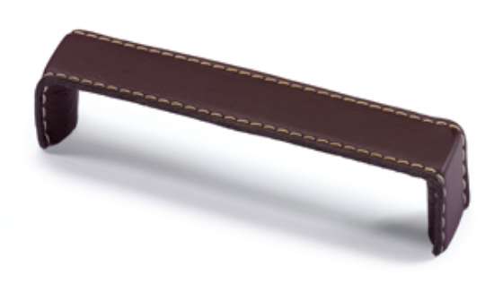 Afbeeldingen van Hettich Greep Dublina, boorafstand 160, L 168 mm, B 34 mm, H 30 mm, donkerbruin leer