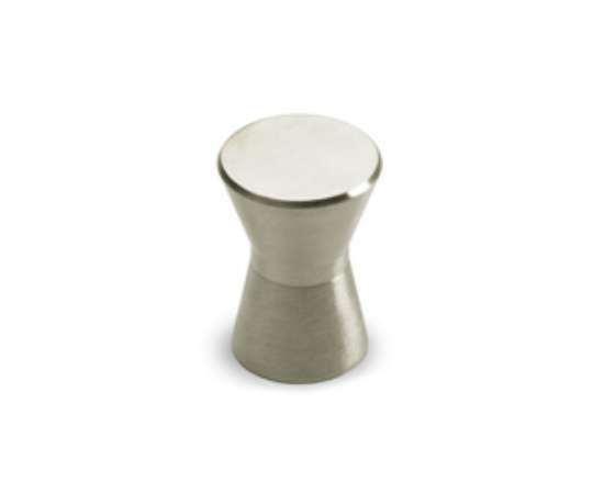 Afbeeldingen van Hettich Knop Sion, H 23 mm, ø 16 mm, roestvrij staal geborsteld
