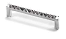 Afbeeldingen van Hettich Greep Saturnia, boorafstand 128, L 140 mm, B 12 mm, H 26 mm, glans verchroomd