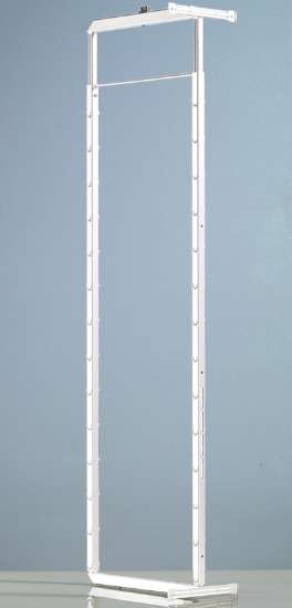 Afbeeldingen van Hettich In hoogte verstelbaar draagframe Dispensa 90°, B 362 mm, H 1600 - 2000 mm, zilver