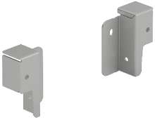 Afbeeldingen van Hettich Achterwandverbinder ArciTech 78 mm, zilver, links