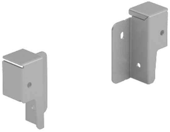 Afbeeldingen van Hettich Achterwandverbinder ArciTech 78 mm, zilver, links