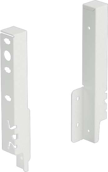 Afbeeldingen van Hettich Set achterwandverbinder ArciTech  186 mm, wit, links en rechts
