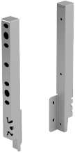 Afbeeldingen van Hettich Set achterwandverbinder ArciTech  250 mm, zilver, links en rechts