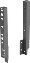 Afbeeldingen van Hettich Set achterwandverbinders ArciTech  250 mm, antraciet, links en rechts