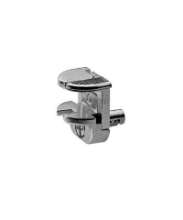 Afbeeldingen van Hettich Glasplaatdrager Alfa Glass, ø 5 mm, Spuitgietzink vernikkeld