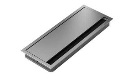 Afbeeldingen van Hettich Kabeldoorvoer, 120 mm x 300 mm , Aluminiumkleurig
