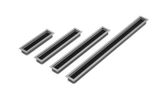 Afbeeldingen van Hettich Kabeldoorvoer, 53 mm x 600 mm , Aluminiumkleurig