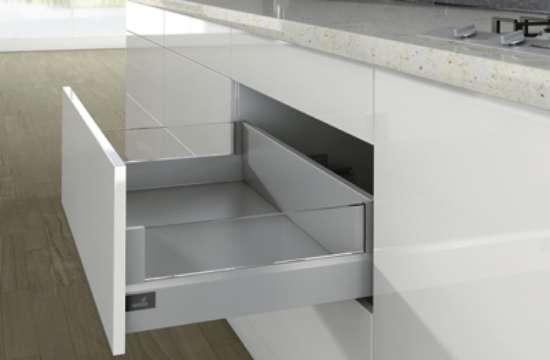 Afbeeldingen van Frontlade Set DesignSide H186/94 L270 Zilver