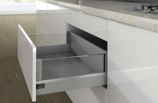 Afbeeldingen van Frontlade Set DesignSide H218/94 L450 Zilver