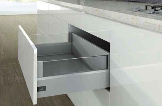Afbeeldingen van Frontlade Set DesignSide H218/126 L350 Zilver