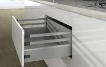 Afbeeldingen van Frontlade Set met Reling H250/126 L500 Zilver