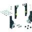 Afbeeldingen van Hettich SlideLine M Beslagset voor deuren zonder demping, 30 kg, Minimale deurbreedte mm: 300