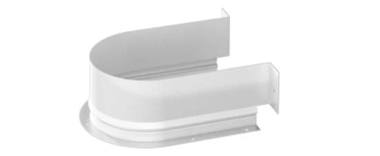 Afbeeldingen van Hettich Metalen omranding voor sifonuitsparing - rond, wit