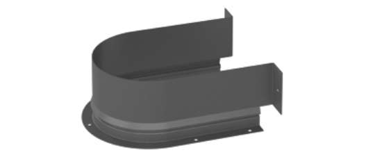 Afbeeldingen van Hettich Metalen omranding voor sifonuitsparing - rond, antraciet