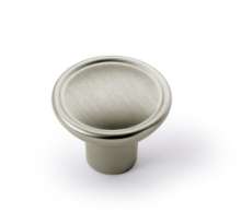 Afbeeldingen van Hettich Knop Galleno, H 27 mm, ø 35 mm, roestvrij staal finish geborsteld
