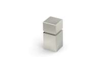 Afbeeldingen van Hettich Knop Arnum, L 10 mm, B 10 mm, H 25 mm, roestvrij staal geborsteld