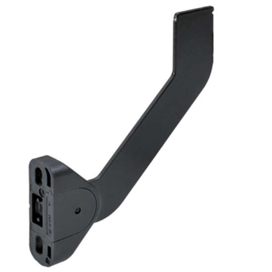 Afbeeldingen van Hettich Instelbare frontsteun voor hangmapregisterframes, staal, zwart, links/rechts