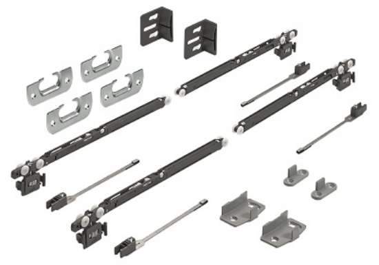 Afbeeldingen van Hettich SysLine S Set met Silent System sluitings- en openingsdemping