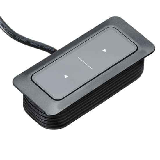 Afbeeldingen van Hettich Handschakelaar Touch Basic Inlay, zwart
