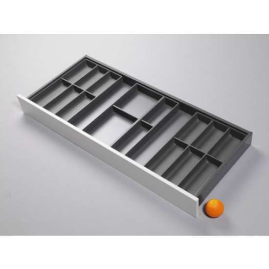 Afbeeldingen van Blum Bestekindeling Legrabox - corpusbreedte 1200 en groter diepte 500mm - carbonzwart OL.BA5012S1IND
